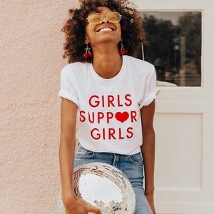 Girls Support Girls ban.do tshirt